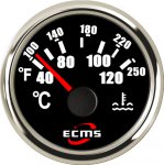 Ukazatel teploty vody ECMS Black Chrom 12/24V
