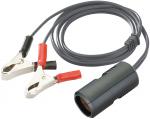 Prodluovac kabel  s bateriovmi svorkami a pojistkou 8Amp 12/24V - 1m