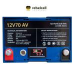 Rebelcell Li-ion baterie 12V70AV + nabjeka