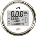 Rychlomr s GPS ECMS White Chrom 12/24V