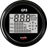 Rychlomr s GPS ECMS All Black 12/24V